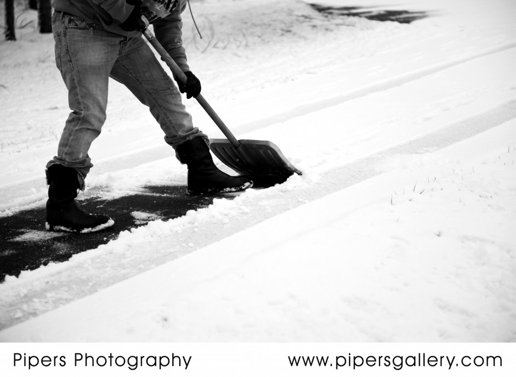 Shoveling fun!  If only you knew how long my driveway was...