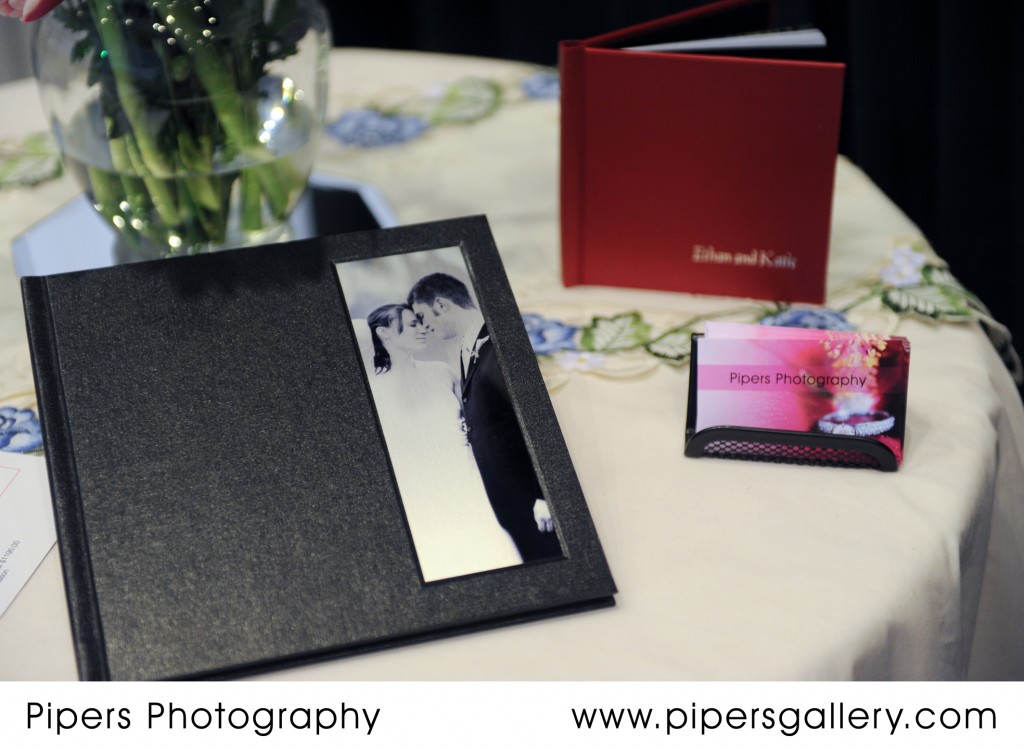 detail of 8x8 Album. Columbus, Ohio Bridal show - Pipers Photography