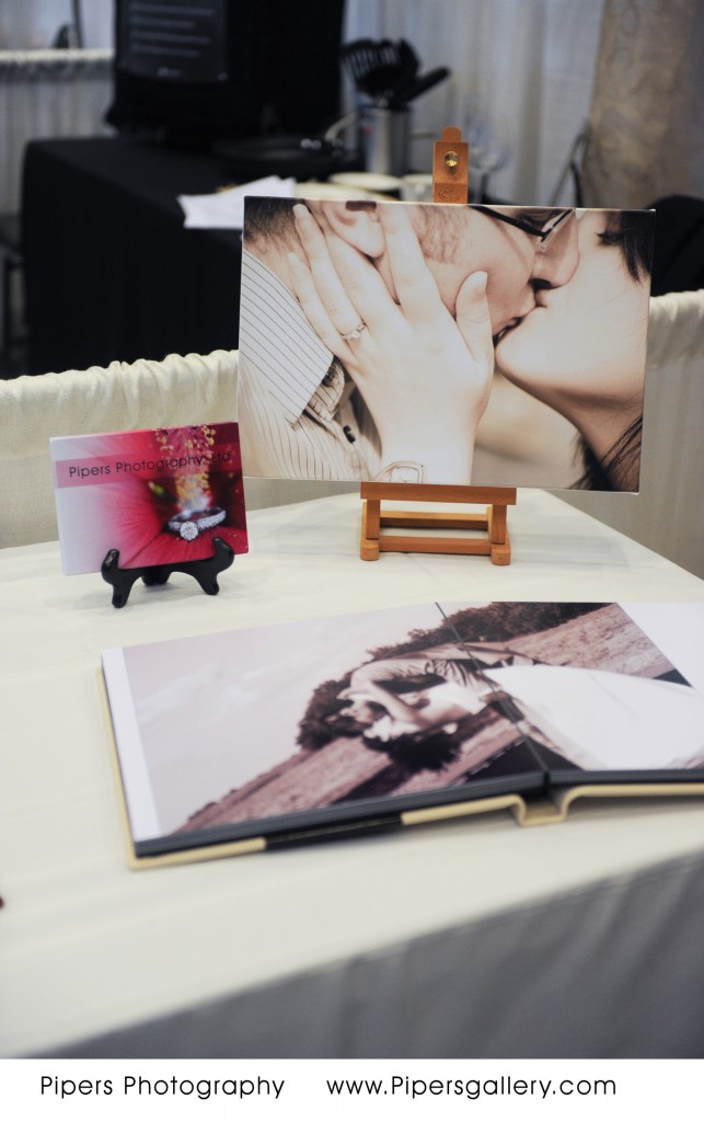 Detail of 12x12 album and canvas, The Columbus Bridal Show - Pipers Photography
