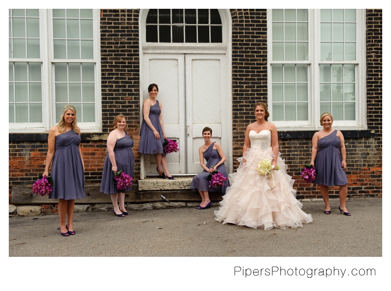 bridal party pictures columbus ohio wedding pipers photography