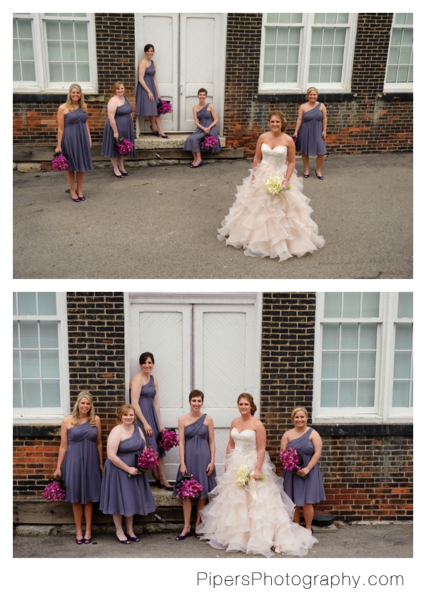 bridal party pictures columbus ohio wedding pipers photography