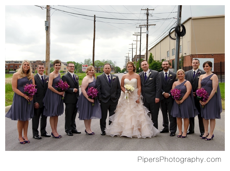 bridal party pictures columbus ohio wedding pipers photography