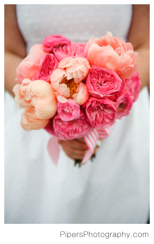 pink wedding bouquets 