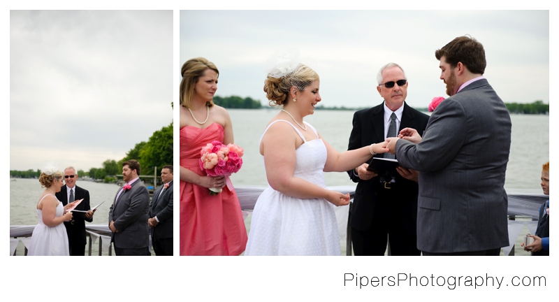 Lake wedding ceremony, destination wedding photographer
