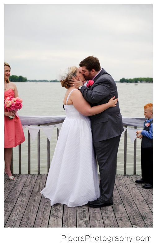 Lake wedding ceremony, destination wedding photographer