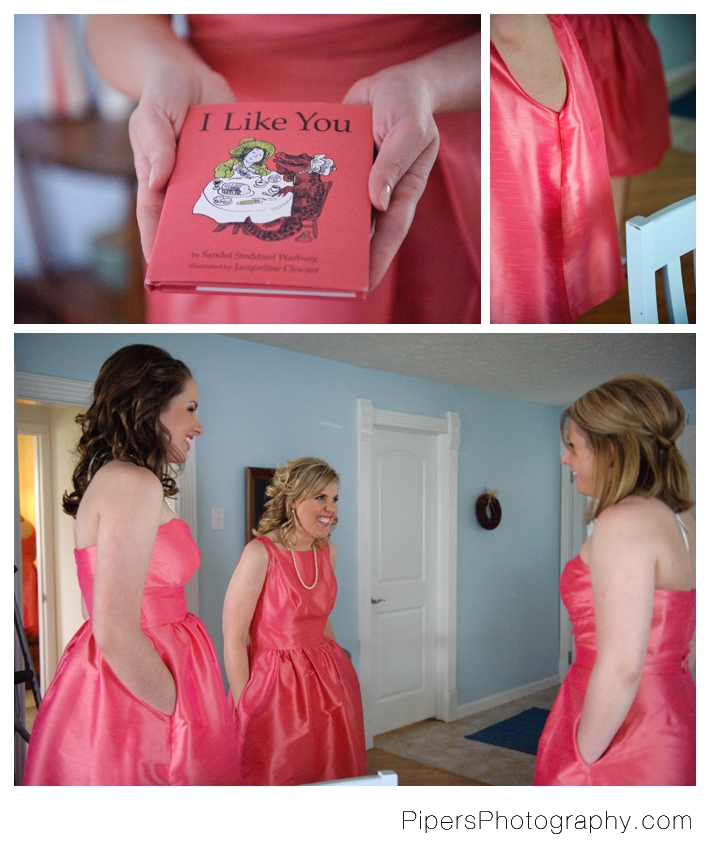 bride getting ready at buckeye lake 