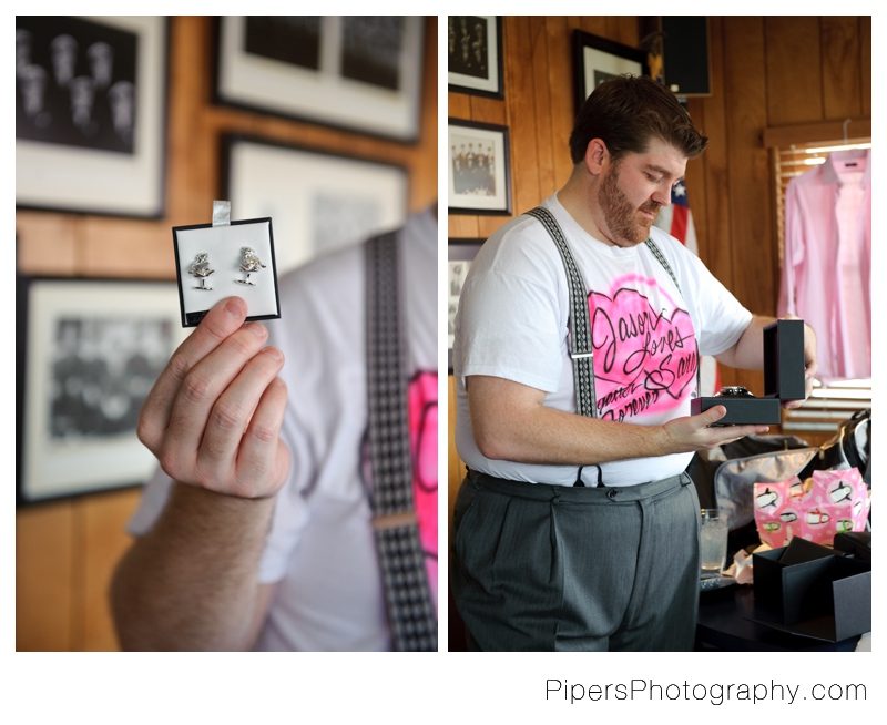 bridal party pictures at buckeye lake groom portraits