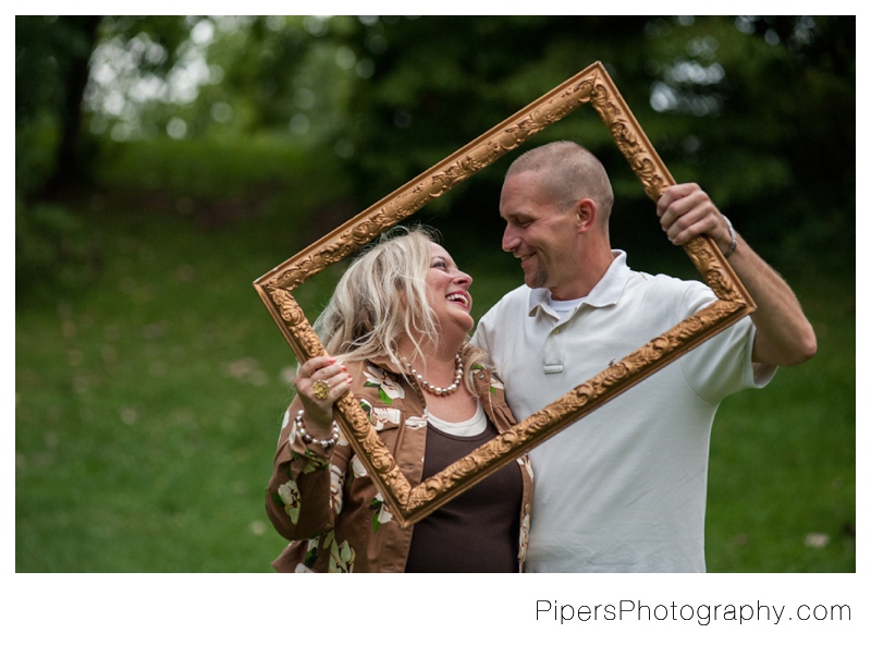 lancaster engagement session alley park engagement session wildflowers frame