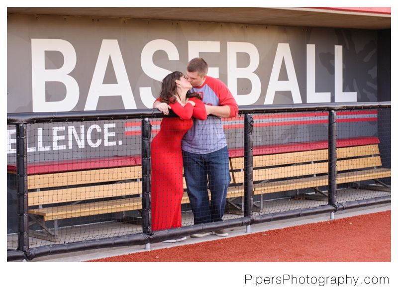 An Ohio State Baseball player and baseball inspired Columbus Engagement session at The Ohio State University by Pipers Photography Krista Piper 