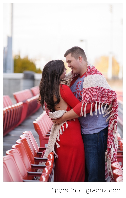 An Ohio State Baseball player and baseball inspired Columbus Engagement session at The Ohio State University by Pipers Photography Krista Piper 