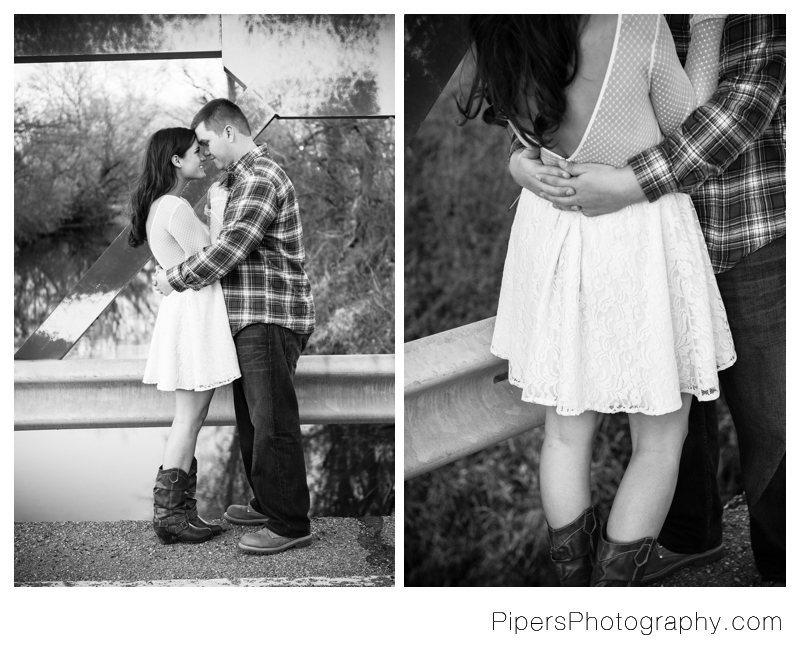 An outdoor country inspired engagement session in Sugar Grove Ohio in corn fields and bridges in the town of Sugar Grove Ohio by Pipers Photography Krista Piper 