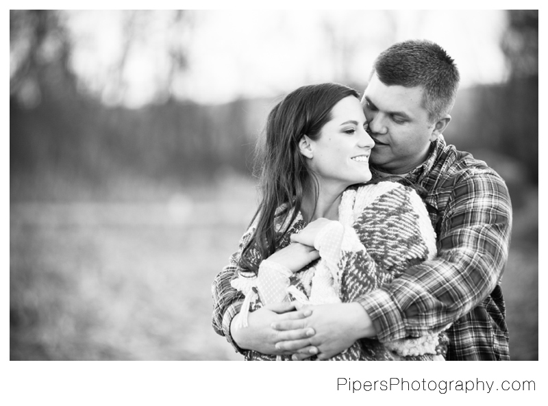 An outdoor country inspired engagement session in Sugar Grove Ohio in corn fields and bridges in the town of Sugar Grove Ohio by Pipers Photography Krista Piper 