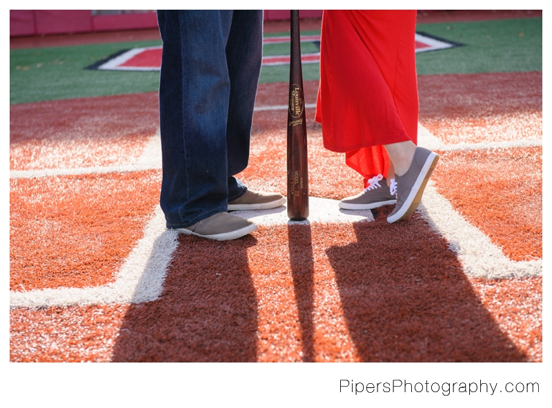 An Ohio State Baseball player and baseball inspired Columbus Engagement session at The Ohio State University by Pipers Photography Krista Piper 