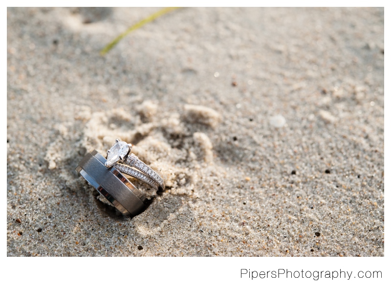 7 Natural Oceanfront Beach Wedding rings on Hatteras Island in The Outer Banks North Carolina photos