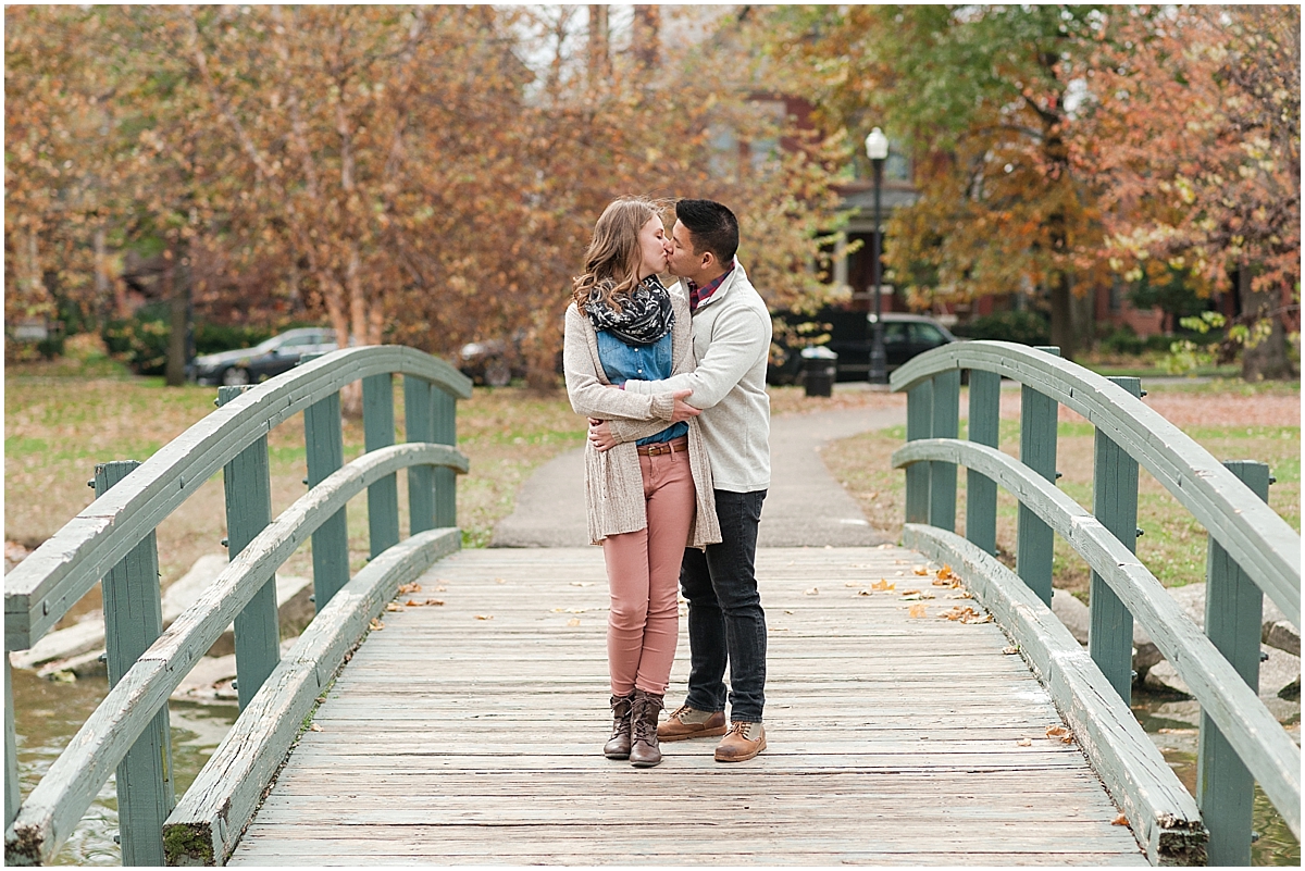 German Village Engagement Session Columbus, Ohio by Pipers Photography Krista Piper Schiller Park, Book Loft, Downtown Columbus Engagement photos 