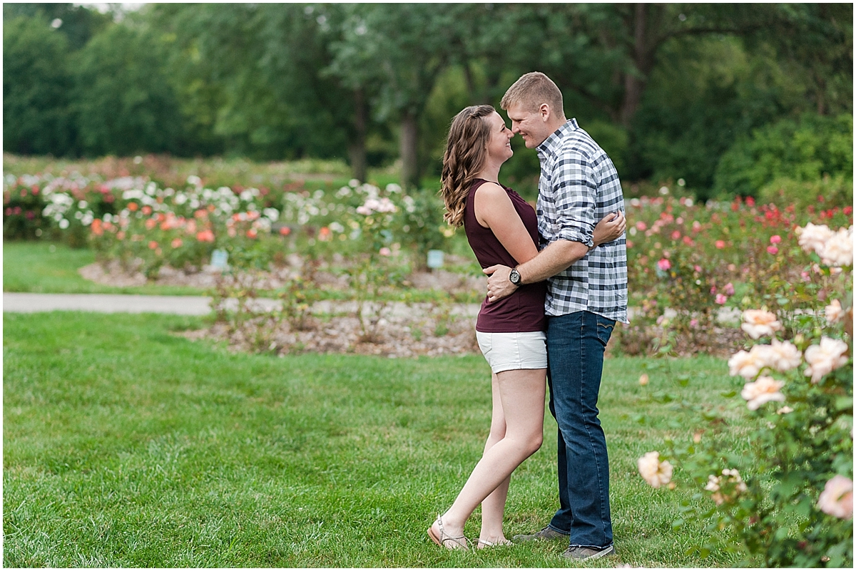 Park of Roses Engagement Session Columbus Ohio Pipers Photography, The Ohio State University Engagement Session Summer engagement session, What to wear 
