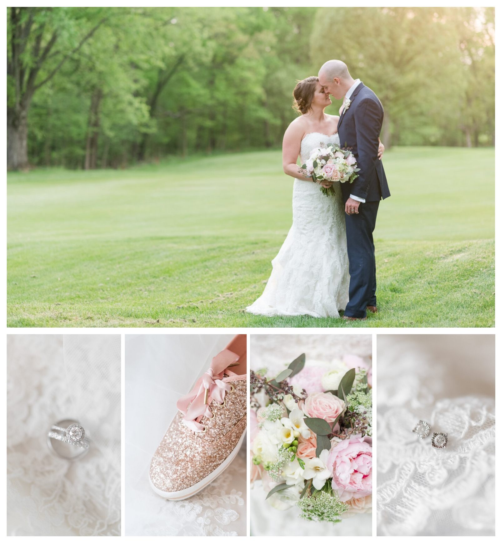 elegant Brookside Golf and Country Club wedding day photographed by Columbus OH wedding photographer Pipers Photography