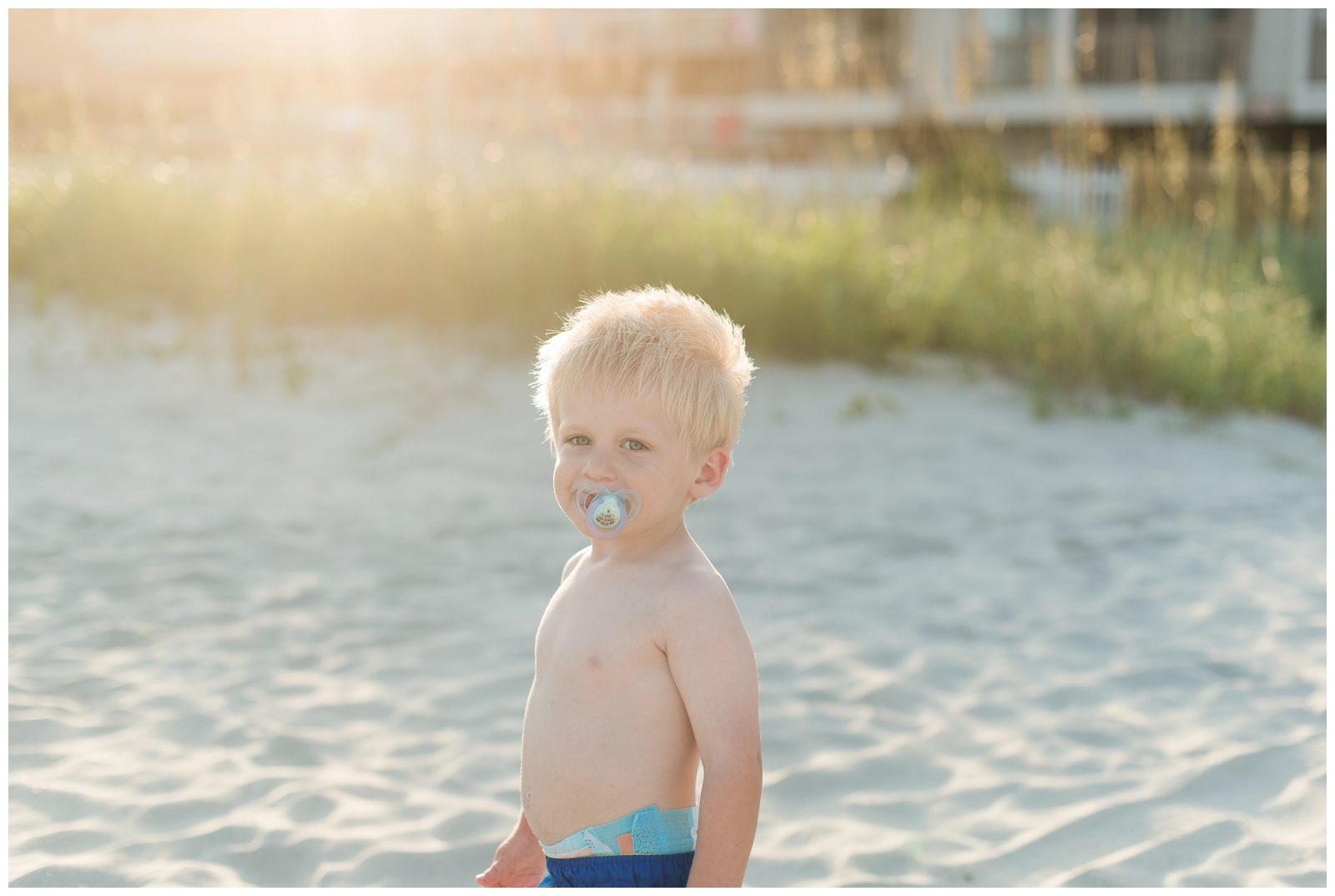 family vacation family portrait session, toddler photo session on the beach ocean front North Myrtle Beach South Carolina Oceanfront Fun Family Vacation