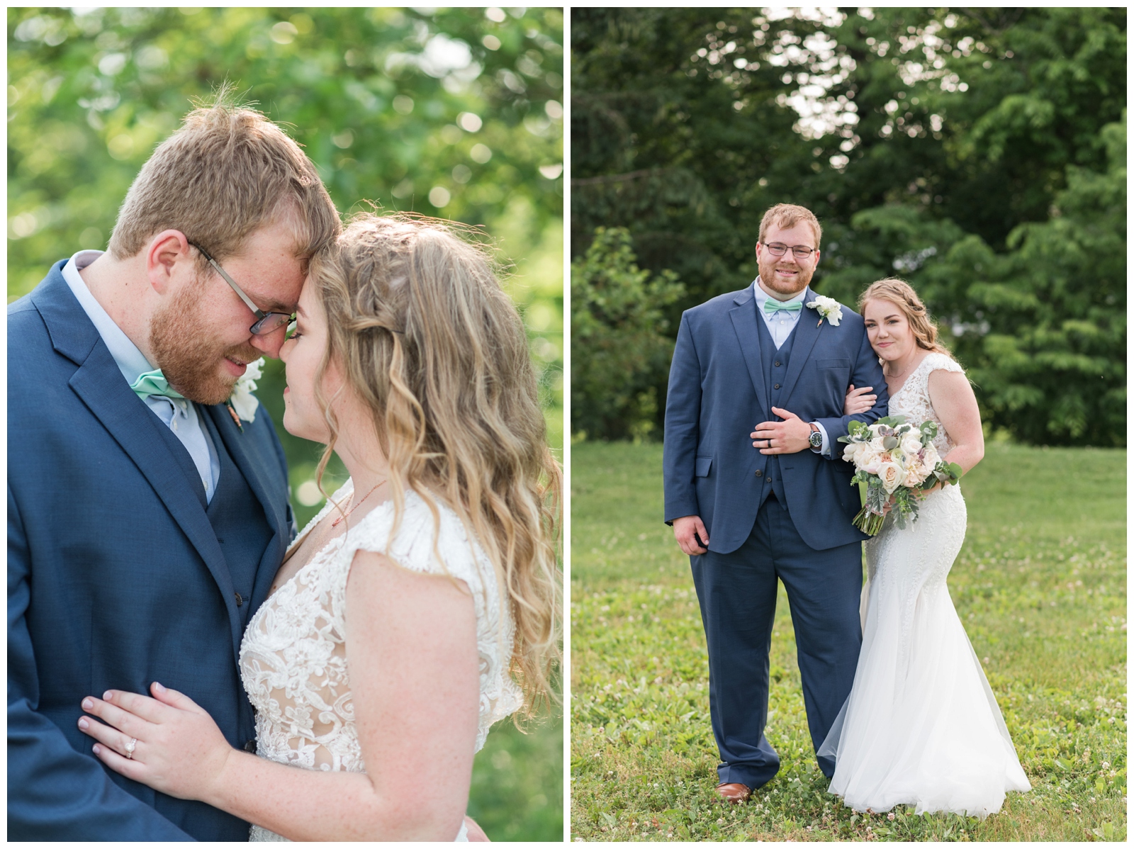 Golf club wedding portraits of newlyweds by Pipers Photography