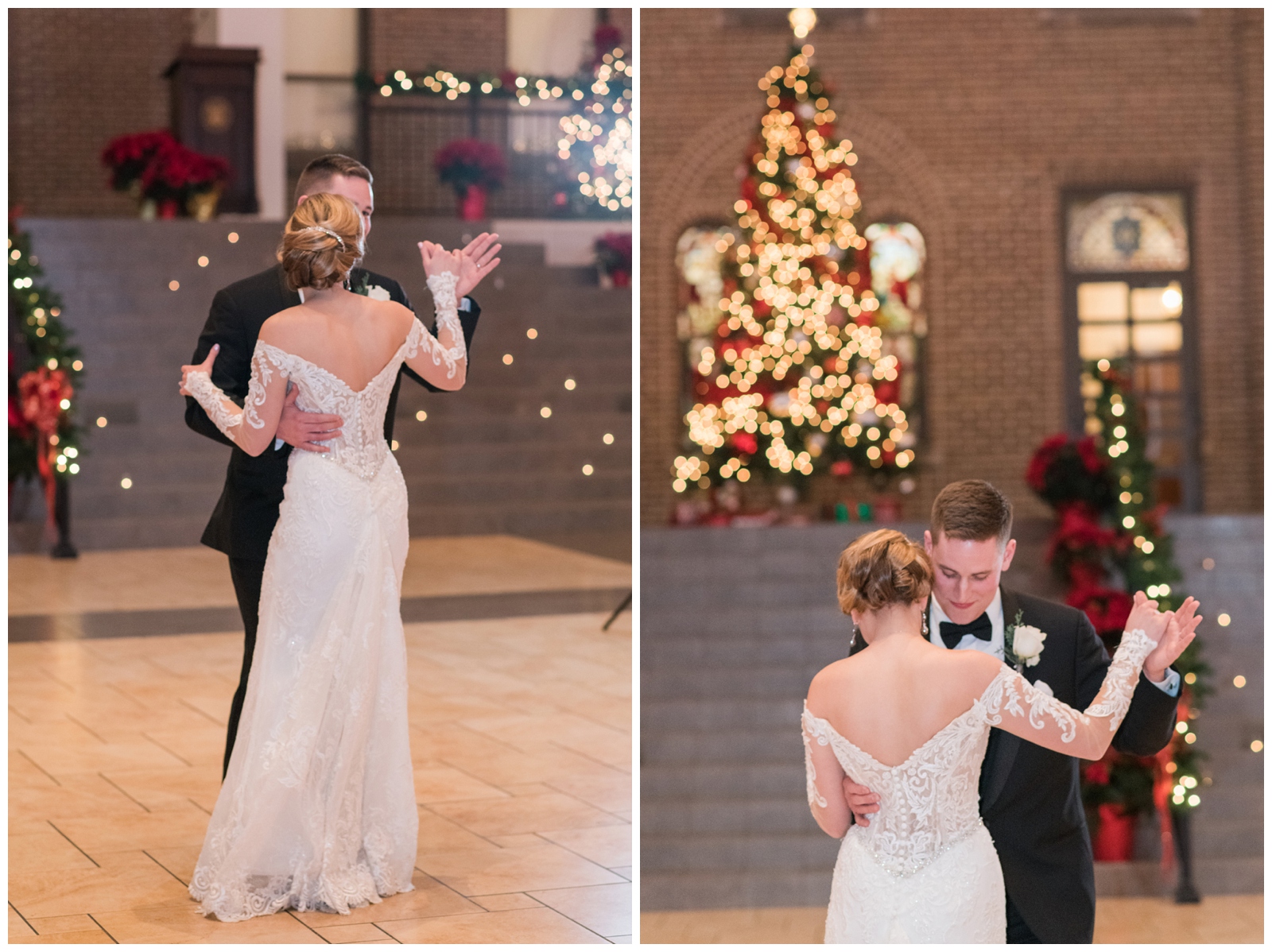 bride and groom's first dance in Columbus OH