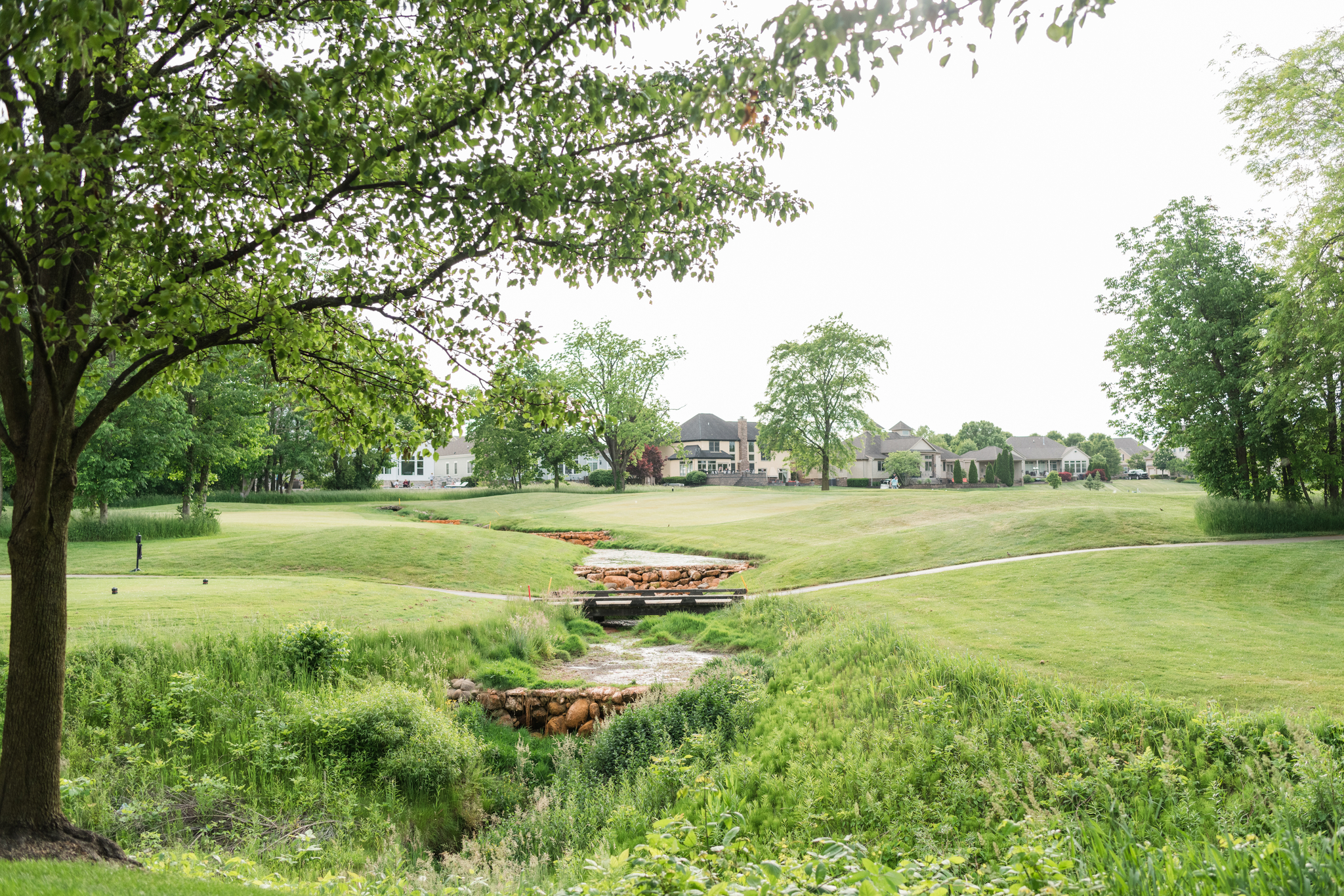 A look down the creek at the Pinnacle Golf Club Wedding venue